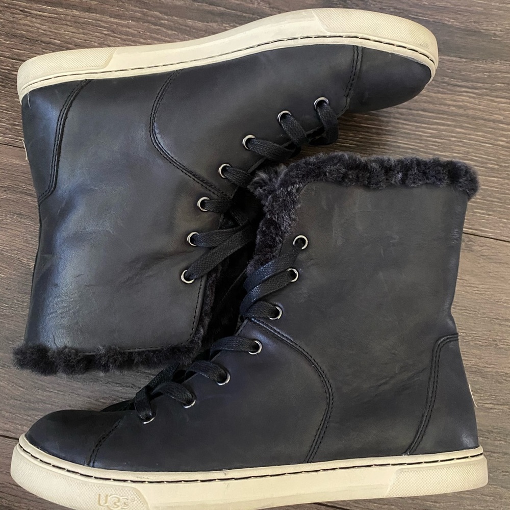 Ugg Croft lux quilt leather sneaker